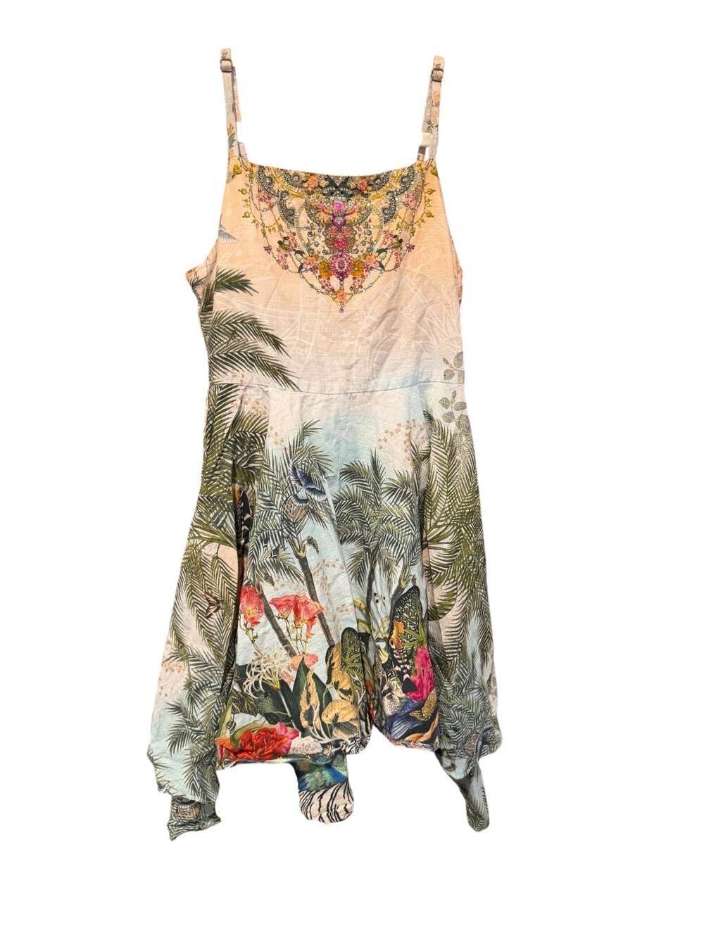 Milla by Camilla Girls Tropical Crystal High Low Dress Multicolor Size 10